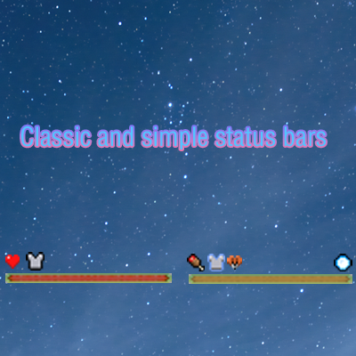 Classic and simple status bars