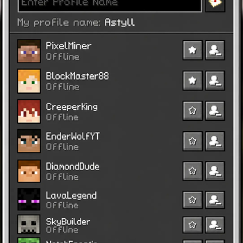 The new friends list