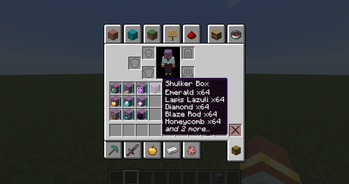 Shulker box indicates own items and fill level