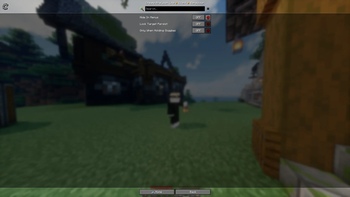 In-game config screen