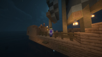 A ship in the ocean