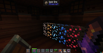 Iron, Gold, Diamond, Lapis, Redstone