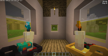 Player hold lanterns