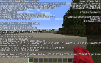 Vanilla Minecraft FPS