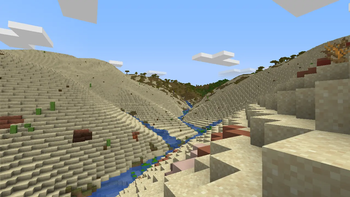 Viewing the upstream direction of a valley