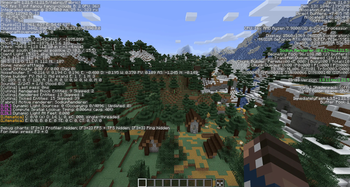 F3 Menu with the Optimization Mods