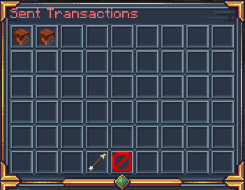 Sent Transactions Menu