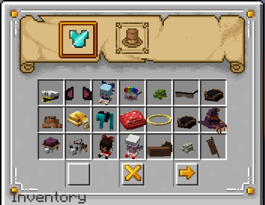 Hat cosmetics GUI