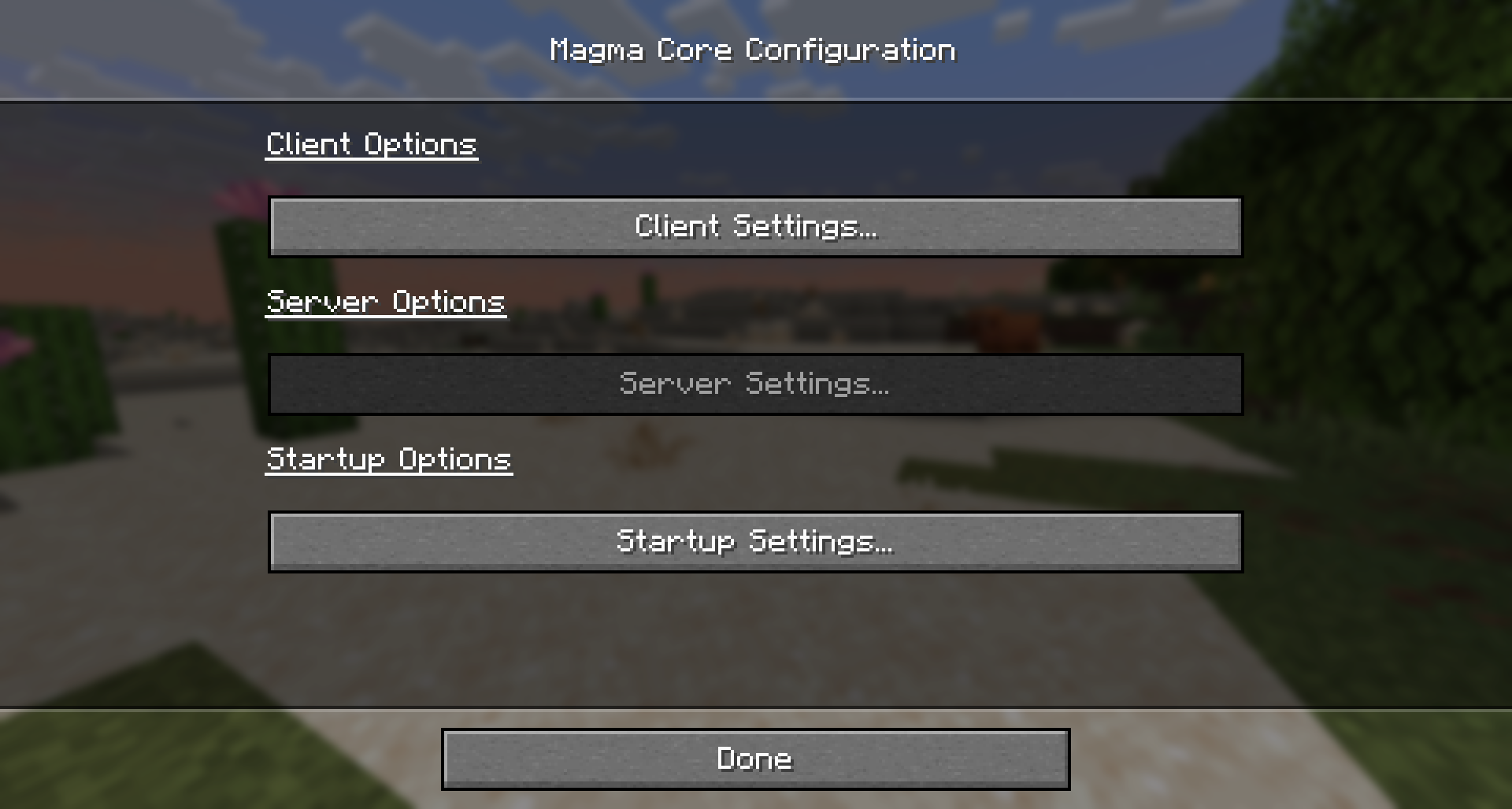 ingame config