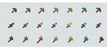 Small Swords, Pickaxe and Swords