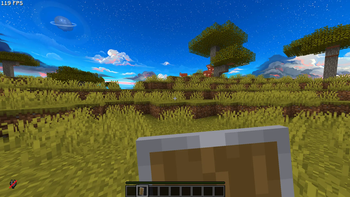 small shield on screen