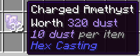 Charged Amethyst Tooltip