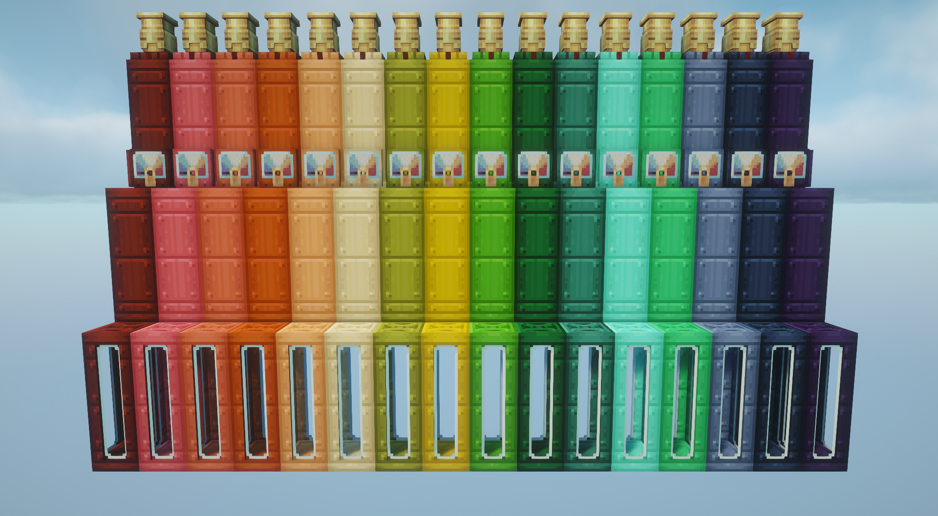 colored tanks