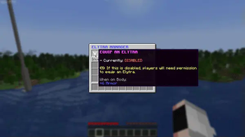 Manage Settings In Game (/elytramanager)
