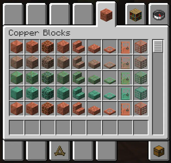 Copper Blocks Creative Tab