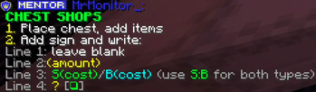 ChestShop Guide!