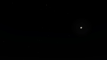moon, Jupiter, Uranus and the constellation Orion
