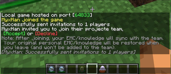 Invite message