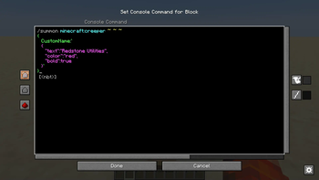 Ingame Command Block Screenshot
