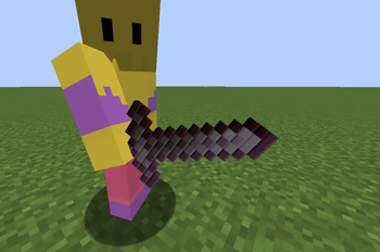 Netherite sword ingame