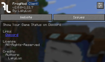 Modmenu integration