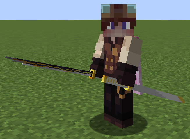 Katana in both hands