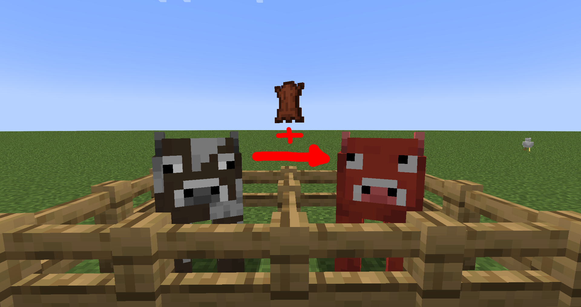 Shear Cows Minecraft Mod