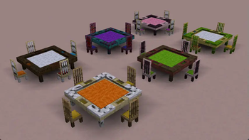 An assortment of tables.