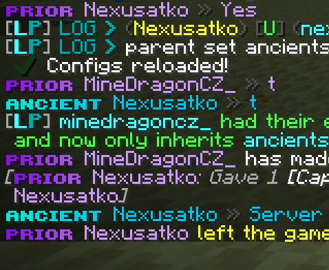 Chat format example