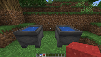 Two water cauldrons