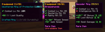 Equipped Rings Tooltip