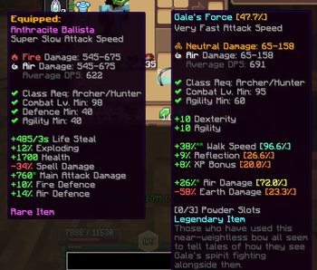 Equipped Weapon Tooltip