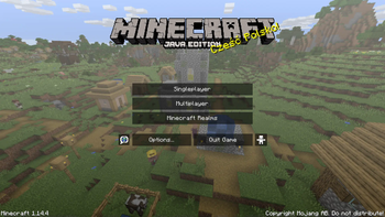 main menu