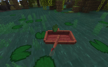Boat Through Lilies