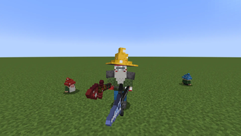 Player wearing Gnome King armor.