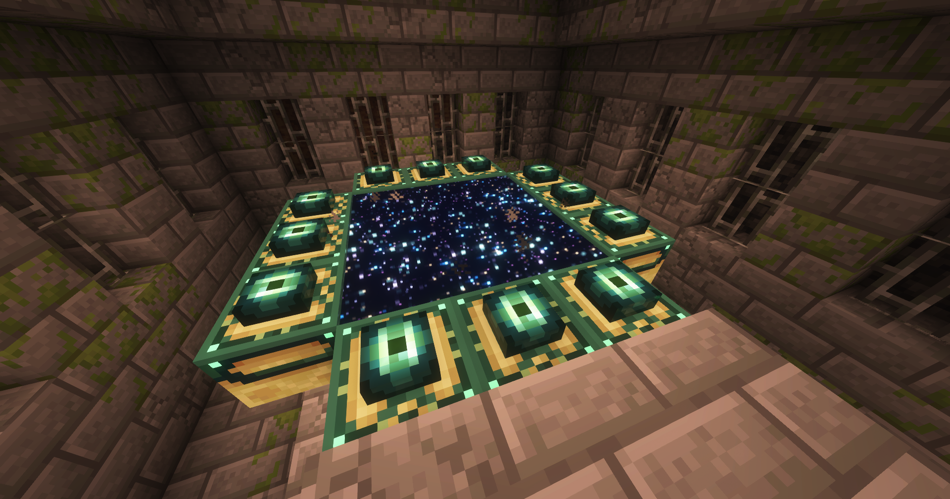 Portal picture for backdrop image. (This plugin does block teleports to the end though! -- If configured to.)
