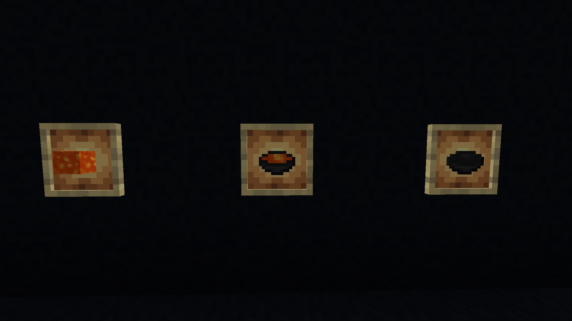 The 3 items this mod adds.