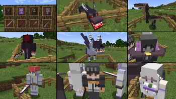 Some mobs, enemies, and items