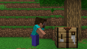Sneak while crafting