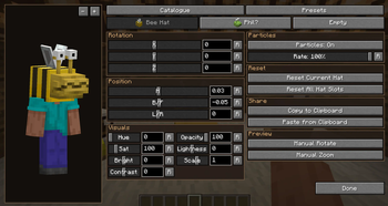 Player Hat Tweaking Menu #3