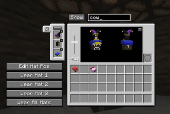 Hatstand right-click menu