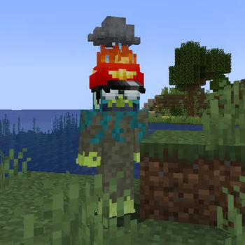 Flaming m bison + rain cloud insane unusual