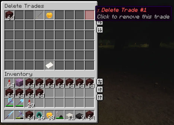 Delete Trade GUI