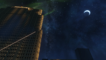 Swinging at night