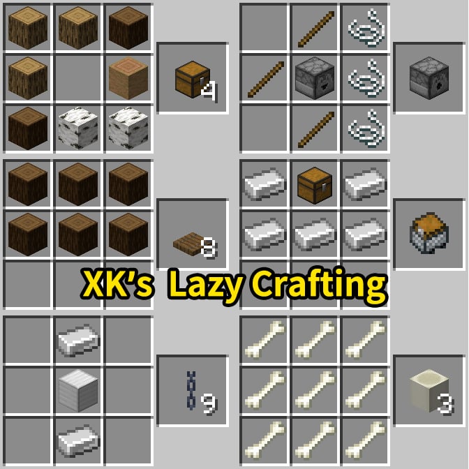 XK’s Lazy Crafting