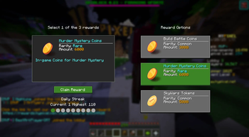 Reward Claim GUI