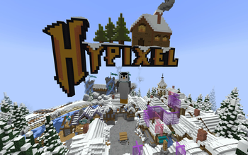 On Hypixel with client side glass on head