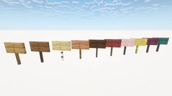 Signs with resource pack