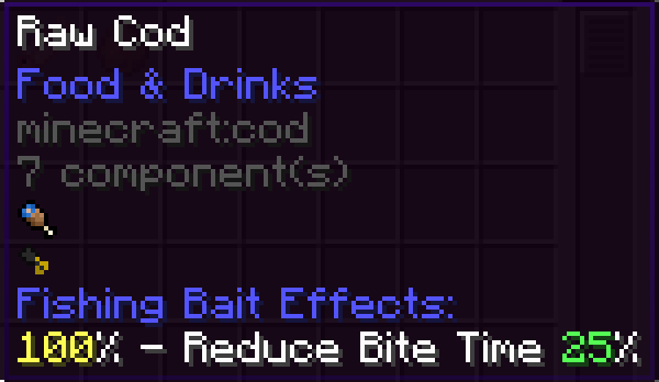 Raw Cod Fishing Bait Effect