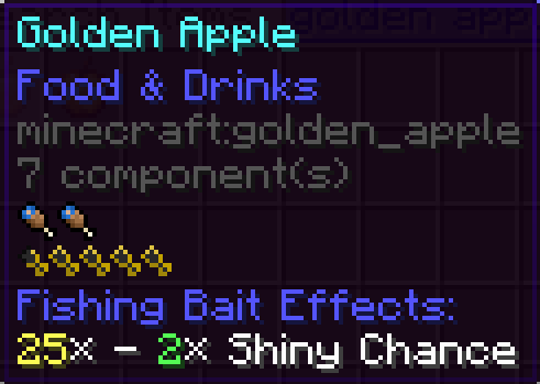 Golden Apple Fishing Bait Effect